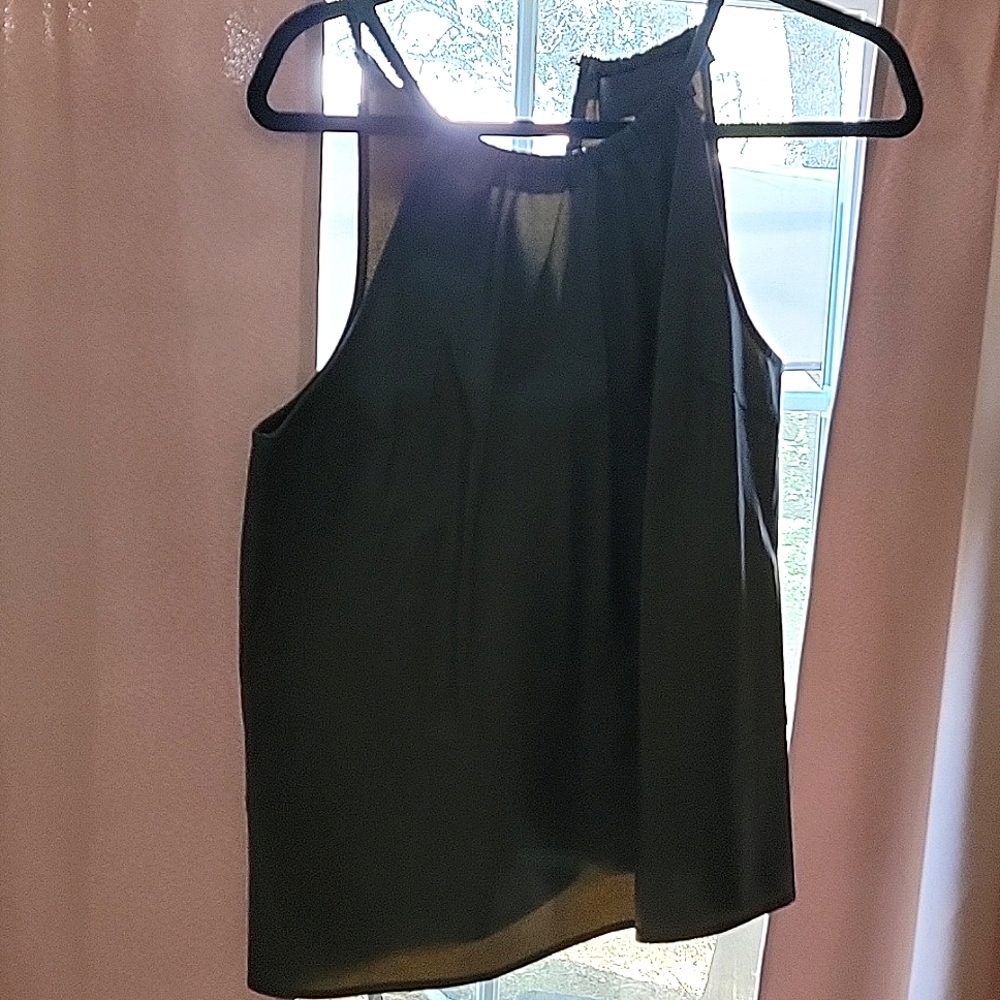 Never worn Anthropologie faux leather tank top